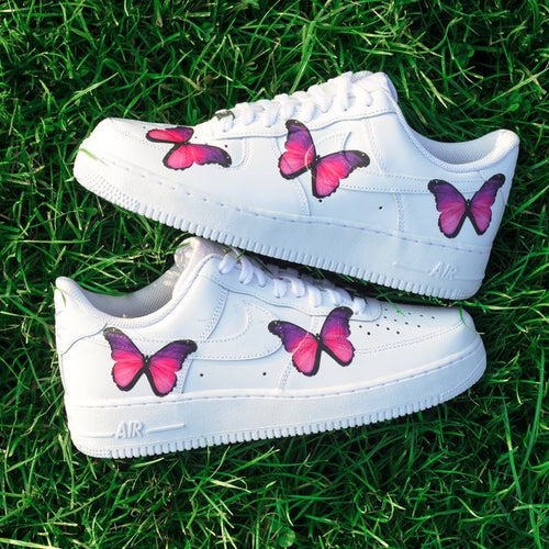 Custom Pink Butterfly Air Force 1