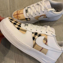 Load image into Gallery viewer, Burberry Nike Air Force 1s