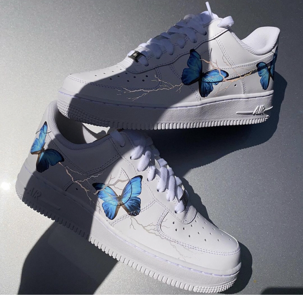Custom Reflective Butterfly Thunder Air Force 1 Accessoriezd
