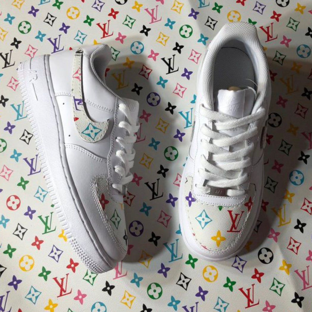 rainbow louis vuitton air force 1