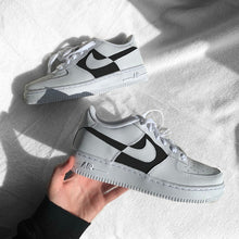 Load image into Gallery viewer, Custom Black and White Air Force 1