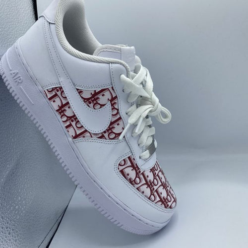 Custom Red Dior Air Force 1