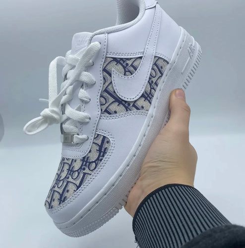 Custom Navy Blue Dior Air Force 1