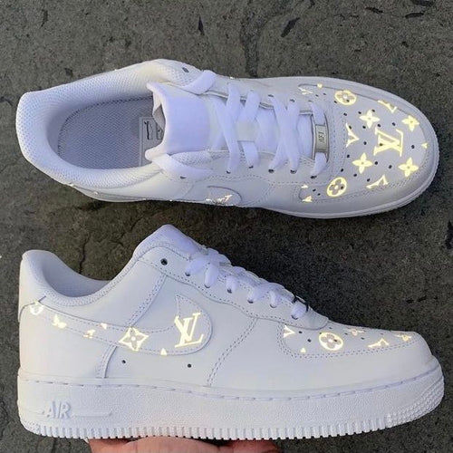 Custom Reflective LV Supreme Air Force 1